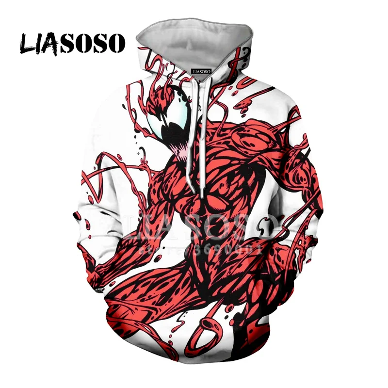 10 LIASOSO 3D с принтом супергероя Venom бойни с капюшоном толстовка с капюшоном Dragon Ball Harajuku топы в стиле хип-хоп Уличная X2616 - Color: 10