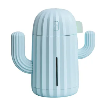 

USB Ultrasonic Air Humidifier Cactus Timing Aromatherapy Essential Oil Diffuser Aroma Mist Maker Fogger Mini with light