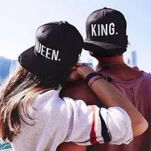 Бейсбольная кепка с надписью «QUEEN KING» в стиле хип-хоп, кепка с надписью «QUEEN KING», бейсболка для влюбленных, повседневная Кепка унисекс, кепка для пары, подарок