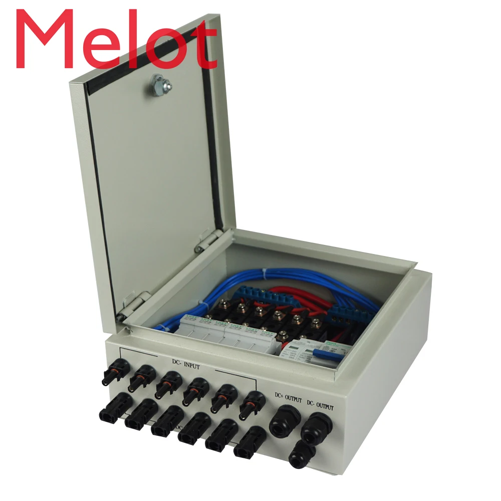 

ECO-WORTHY Solar PV Combiner Box 6 strings 10A Breaker High Voltage Protection for Solarmodule