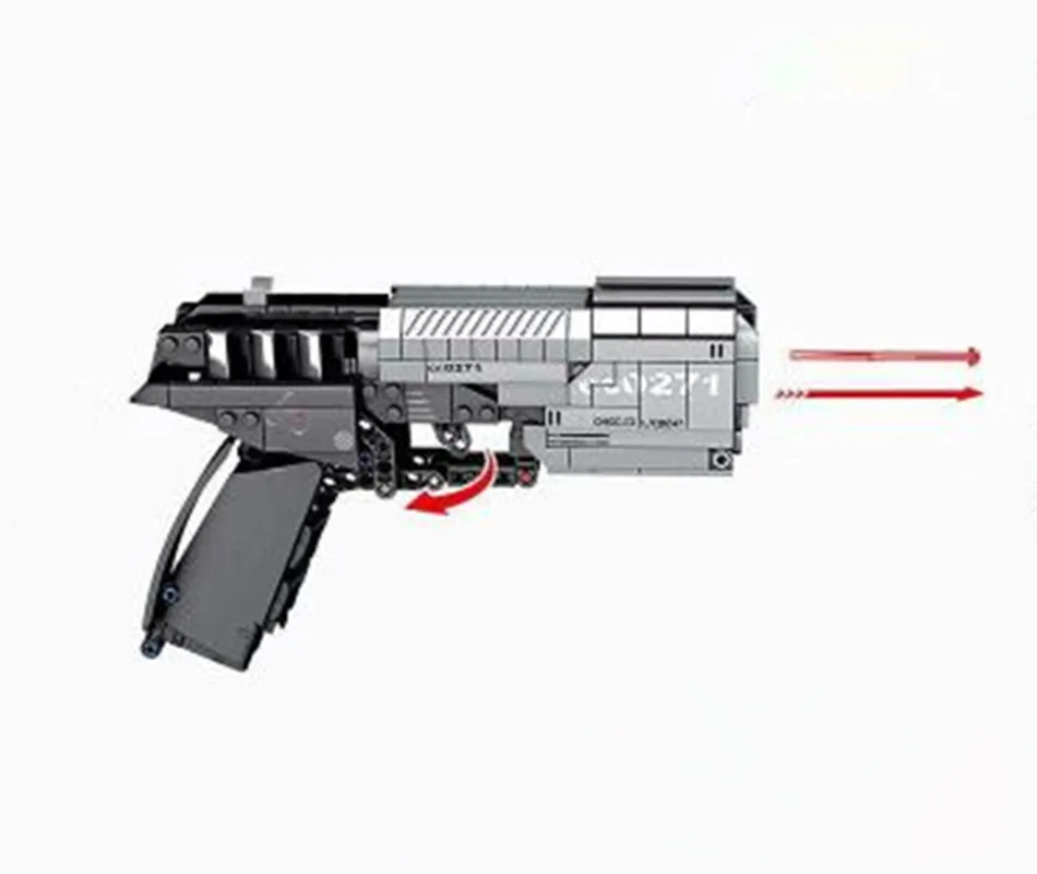 

Wandering Earth Series Signal Gun Legoing Technic Handgun Pistol Can Fire Bullets Set Building Blocks Bricks Children Toys Gift