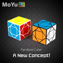 MoYu MF8847 Mofang Jiaoshi Pandora волшебный куб соревнования скорость головоломки кубики Развивающие игрушки для тренировки мозга-черный/белый