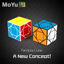 Мою MF8847 Mofang Jiaoshi Pandora Magic Cube конкурс головоломка на скорость часы-кольцо с крышкой игрушки для мозга школа-черный/белый