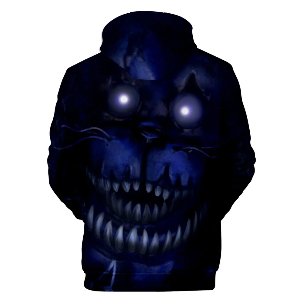 Толстовки с капюшоном для детей от 2 до 13 лет толстовка с капюшоном Five Nights at Freddy's FNAF модная куртка в стиле Харадзюку для мальчиков и девочек детская одежда