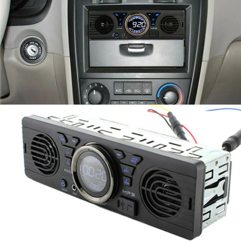 1* AV252B 12 в Bluetooth Автомобильный MP3-плеер 2* Монтажные Аксессуары 1* Руководство пользователя аксессуары
