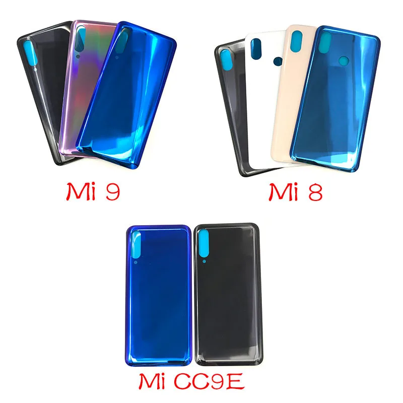 Новинка для Xiaomi Mi 8 9 9T CC9 CC9e задняя крышка батарейного отсека стекло дверь сменный