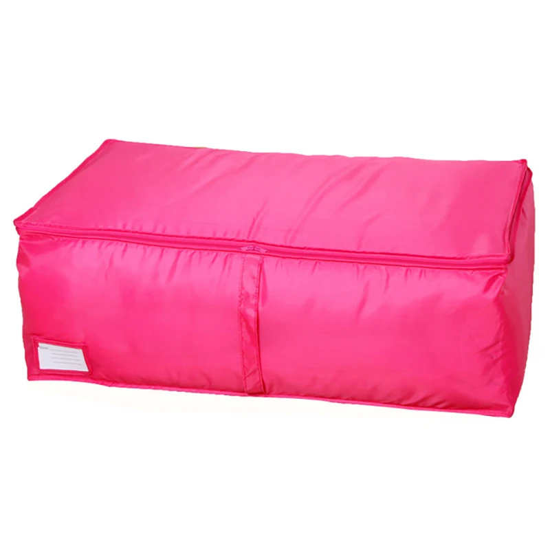 Домашняя переносная сумка под кровать для хранения одежды одеяло подстилка аккуратный шкаф, органайзер для хранения сумка Пылезащитная наволочка - Цвет: L (Rose red)