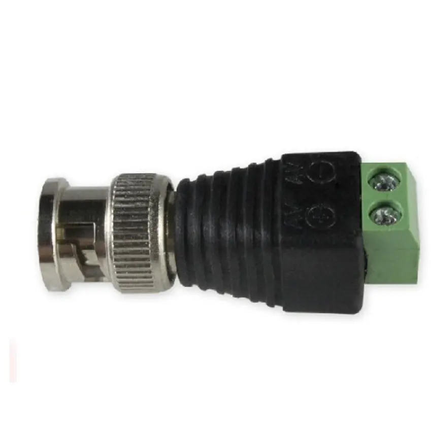 HKIXDISTE 100 шт. Mini Coax CAT5 штекер BNC разъем для камеры CCTV Видео балун адаптер|bnc connector|video