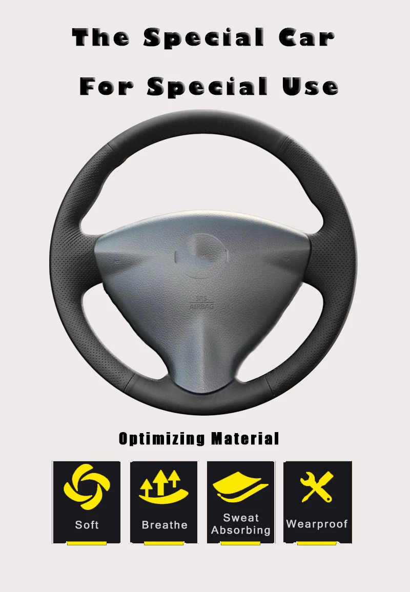 Авто оплетка на руле Крышка для Nissan Tiida Sylphy 2012- Versa- Versa Note автомобиль плетение Стайлинг