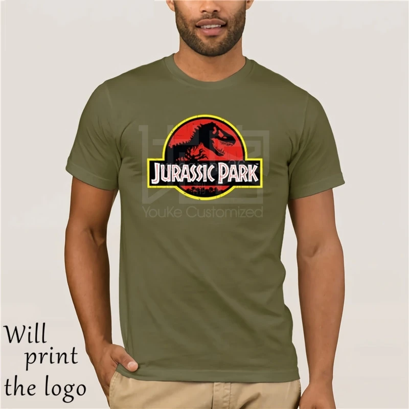 Magliette e camicette Magliette Jurassic Park T-Shirt Da Uomo Dinosaur Stampa T Camicette Nero Maglietta di Estate