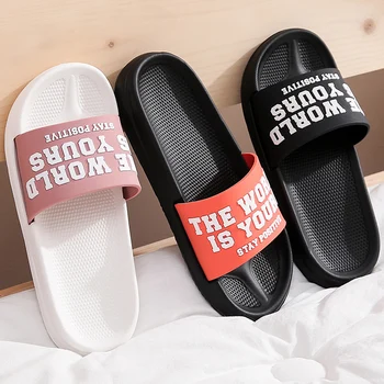 

Summer Women Slippers Beach Slides Transparent Non-slip Slippers Word Lightweight Soft Bottom Bath Women Ladies Girls Boys Shoes