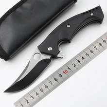 Couteau pliant C196 G10 manche dureté acier poudre, couteaux de protection de poche pour la sécurité à l'extérieur, haute qualité HW238