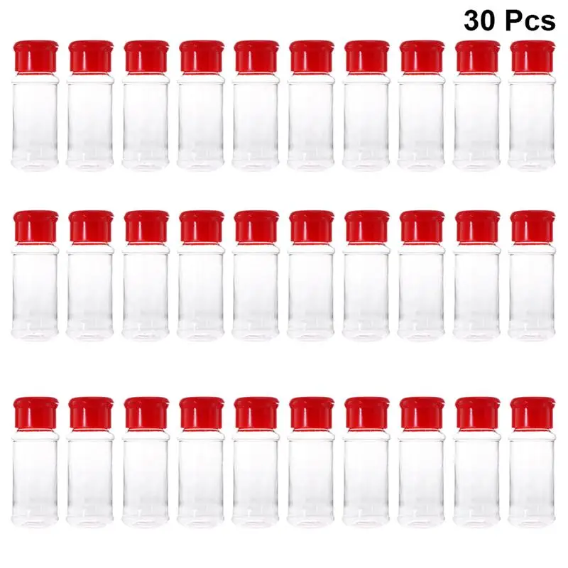 30 шт. пластмассовые для приправ бутылки для приправ диспенсер для специй горшок для перца шейкеры соляная банка для барбекю Кухонные инструменты для специй