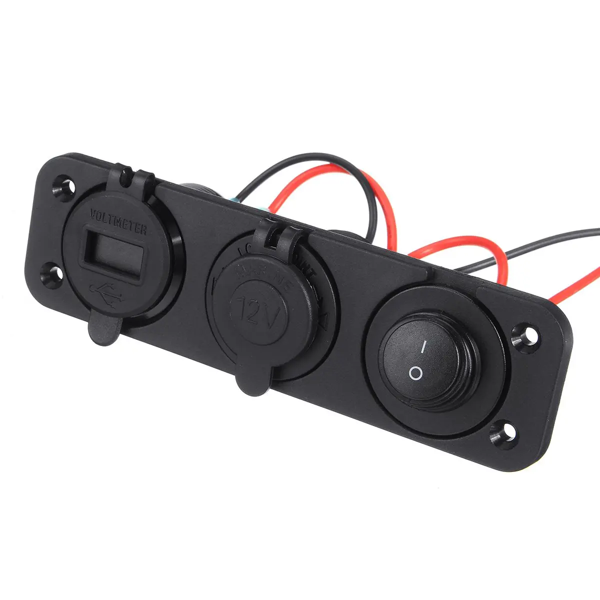DC 12 V/24 V Вольтметр Dual USB Quick Charge 3,0 Зарядное устройство прикуриватель для автомобилей класса RV лодка автомобилей грузовик автомобиль Зарядное устройство с переключателем