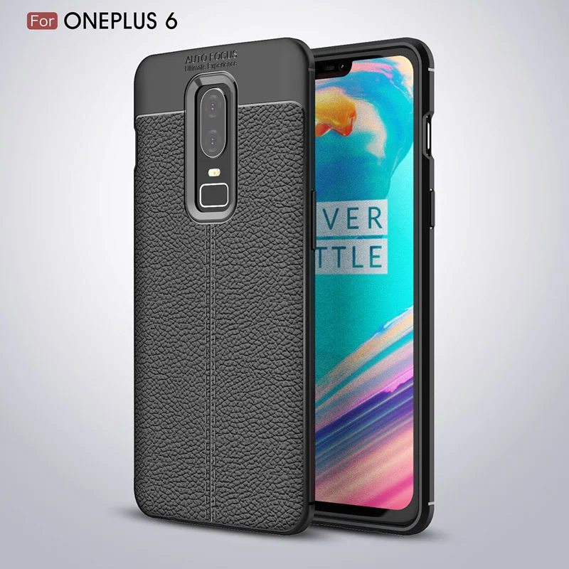 Силиконовый мягкий чехол для Oneplus3 Oneplus5 Oneplus6 тонкий модный кожаный из ТПУ с