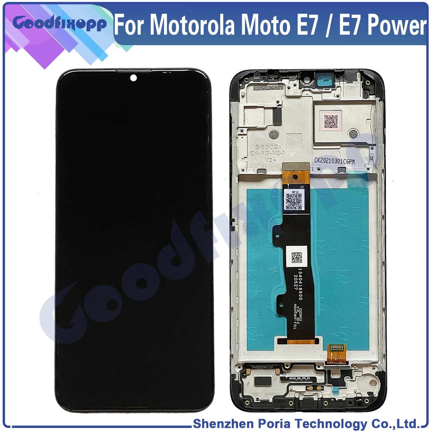 ANR ADC LCD Screen and Digitizer Full Assembly for Motorola Moto E7 ANR ADC LCD Screen and Digitizer Full Assembly for Motorola Moto E7