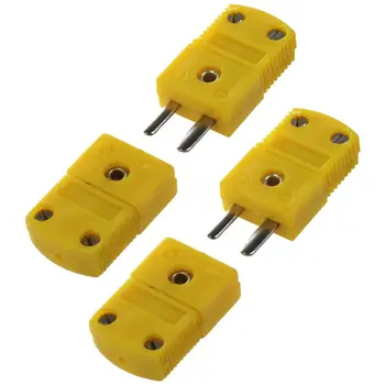 

HOT-2 Pair RTD K Type Male Female Temperature Dectection Thermocouple Plug