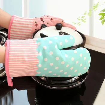 

1Pcs Baking Cotton Oven Glove Microwave Oven Cooking Mitts Heat Resistan Glove Kitchen Tools Dropshipping Random Color