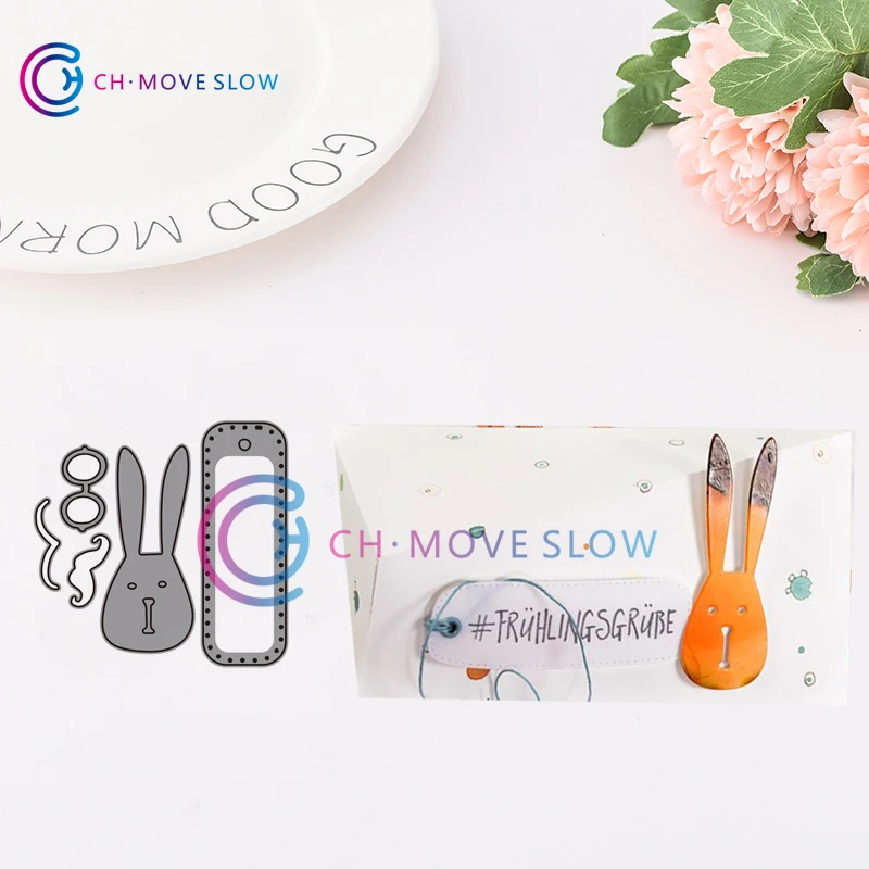 2019 Новое поступление CH Rabbit металлические резные штампы 3D DIY Скрапбукинг