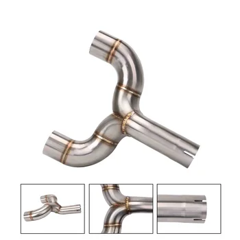 

Stainless steel middle section exhaust pipe double row fork is suitable