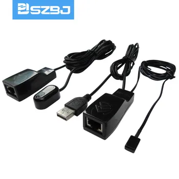 

Infrared signal of set-top box household appliances transfers to RJ45 single-wire sharing and infrared remote control return