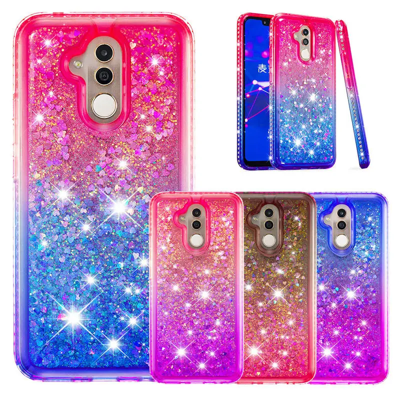 

Huawei Mate 20 Lite Case TPU Silicon Soft Cover For Huawei Mate 20Lite Mate 20 Mate 20 Pro Dynamic Liquid Glitter Quicksand Case