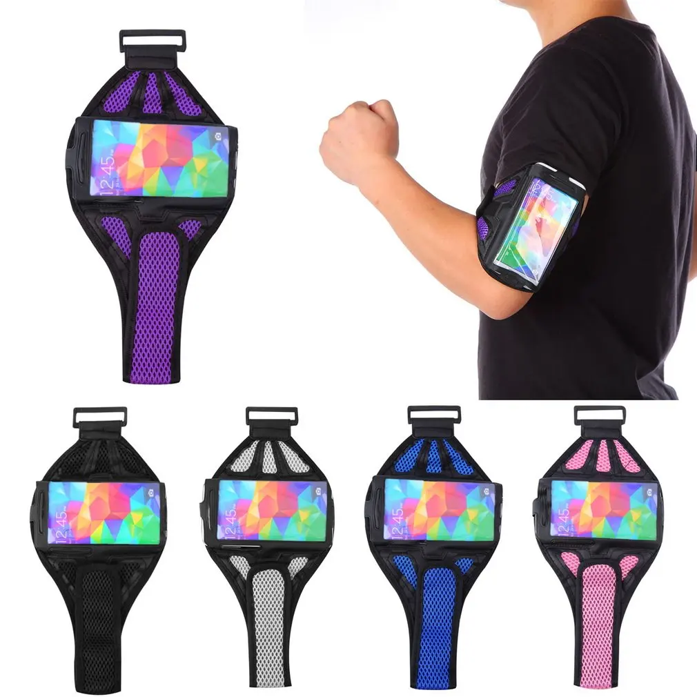 

Sports Mesh Gym Running Jogging Arm Band Holder Strap Pouch For GALAXY S4/S5