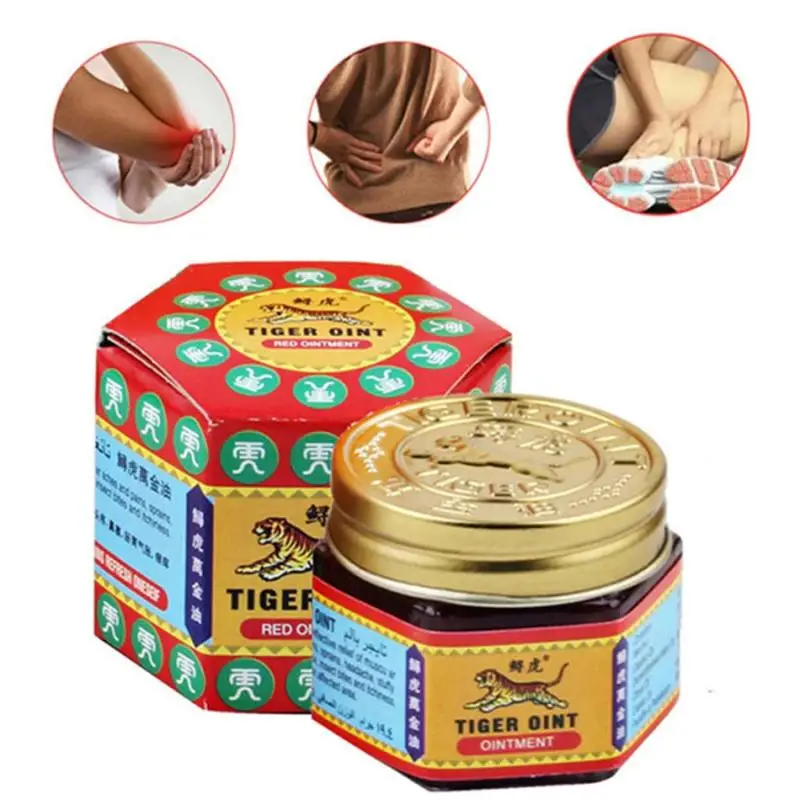 100% Authentic Red Tiger Balm Ointment Thailand Painkiller Ointment Aches Backacke Ointment Muscle Pain Relief Soothe itch