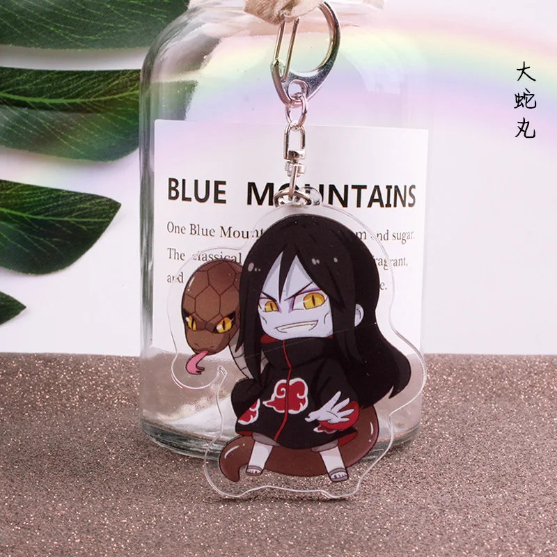 15 Аниме Наруто акриловый брелок Uchiha Obito Deidara Sasori Uchiha Itachi мультфильм двухсторонний кулон брелок ювелирные аксессуары - Color: 15