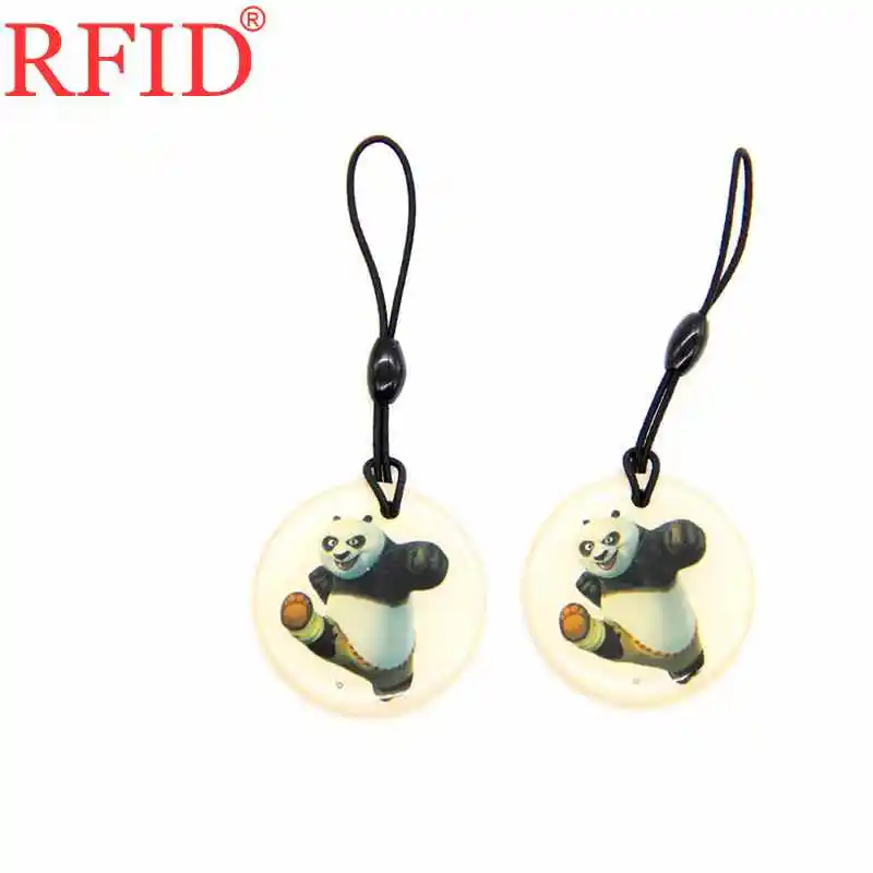 2pcs Random Color ID 125 кГц T5577 T5557 T5200 перезаписываемая RFID карта брелок круговой мультфильм водонепроницаемый брелок для карты контроля доступа - Цвет: 2pcs Random Color