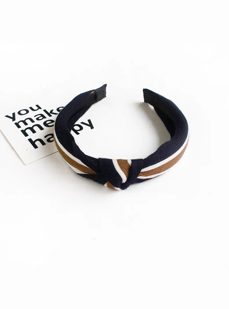 New Products Korean-style Cool Fabric Hair Bands GIRL'S Cool Sports Hair Bands Mixed Colors Knot Hair Band