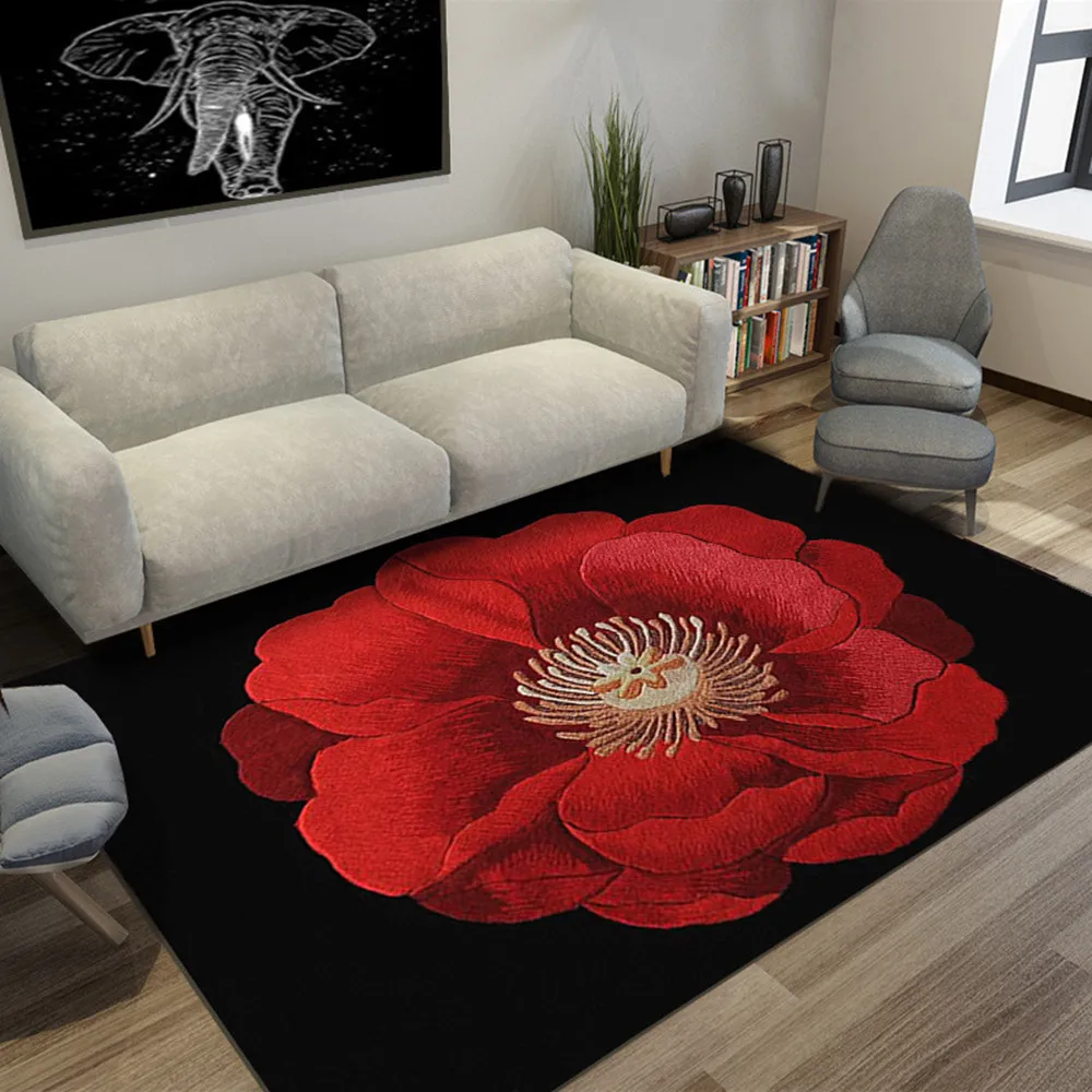3D красочная печать с цветами ковры для гостиной спальни коврики Прихожая большой размер ковер журнальный столик напольный кухонный коврик