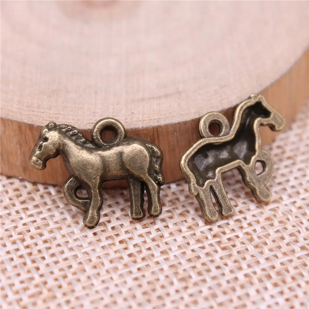 Horse Charms For Jewelry Making Findings Handmade Diy Craft 10pcs
