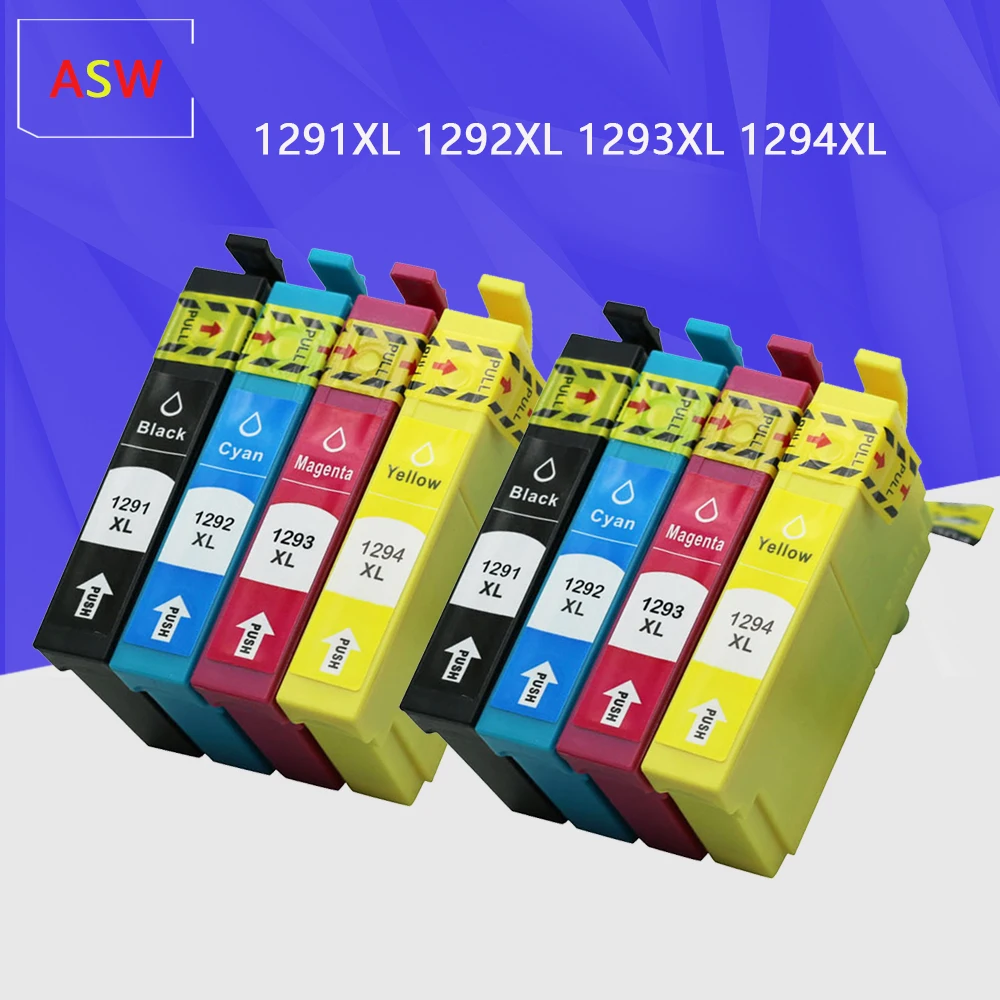 Совместимый чернильный картридж T1291 T1292 T1293 T1294 для Epson Stylus SX235W SX230 SX420W SX425W SX430W SX435W