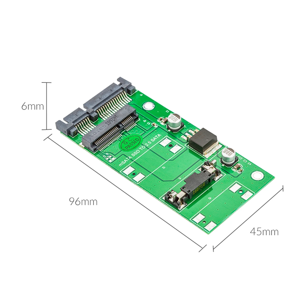 ORICO mSATA до 2,5 дюймов SATA 22PIN адаптер влагостойкий SSD адаптер карта Поддержка SATA3 протокол Полный размер высоты mSATA до 2,5 SATA