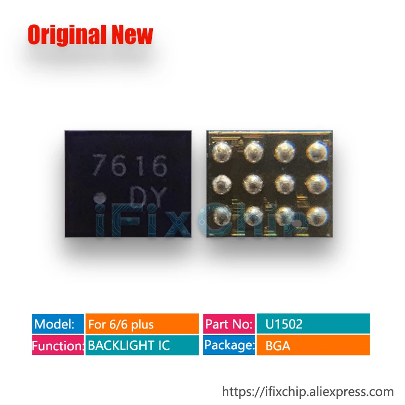 5 шт./лот ремонтная часть подсветки U1502 для iphone 6/6 plus/6 plus драйвер IC chip U1580 12pins DY LM3534|ic