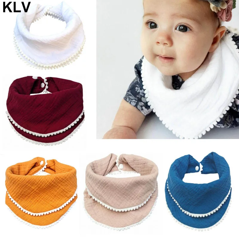 AM_ Kids Baby Feeding Head Scarf Towel Bib Bandana Saliva Triangle Towel Reliabl 
