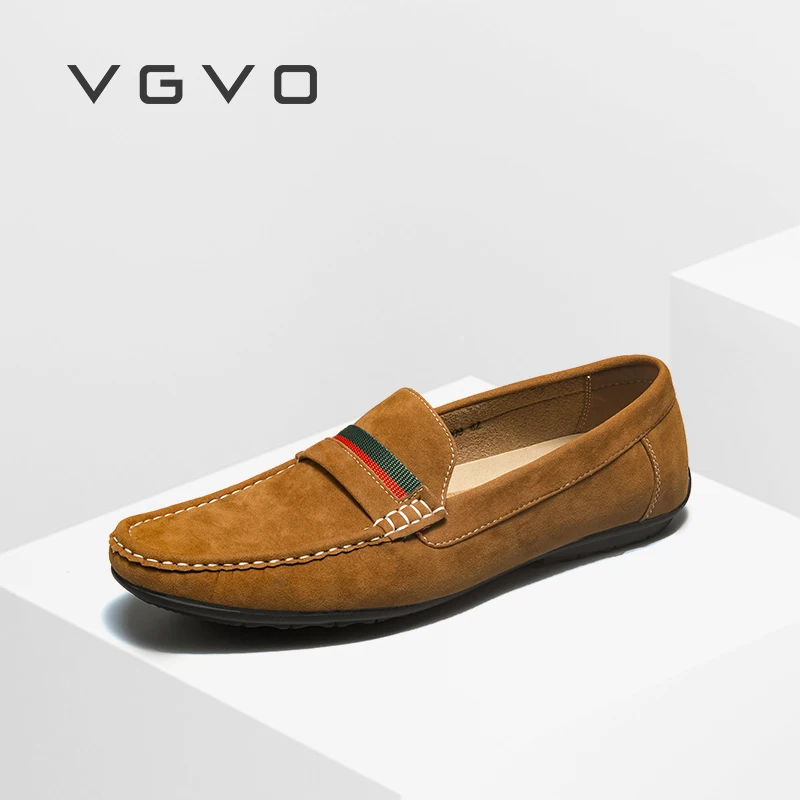 VGVO-zapatos informales para hombre, mocasines cómodos sin cordones, a la moda, para exteriores, 2021