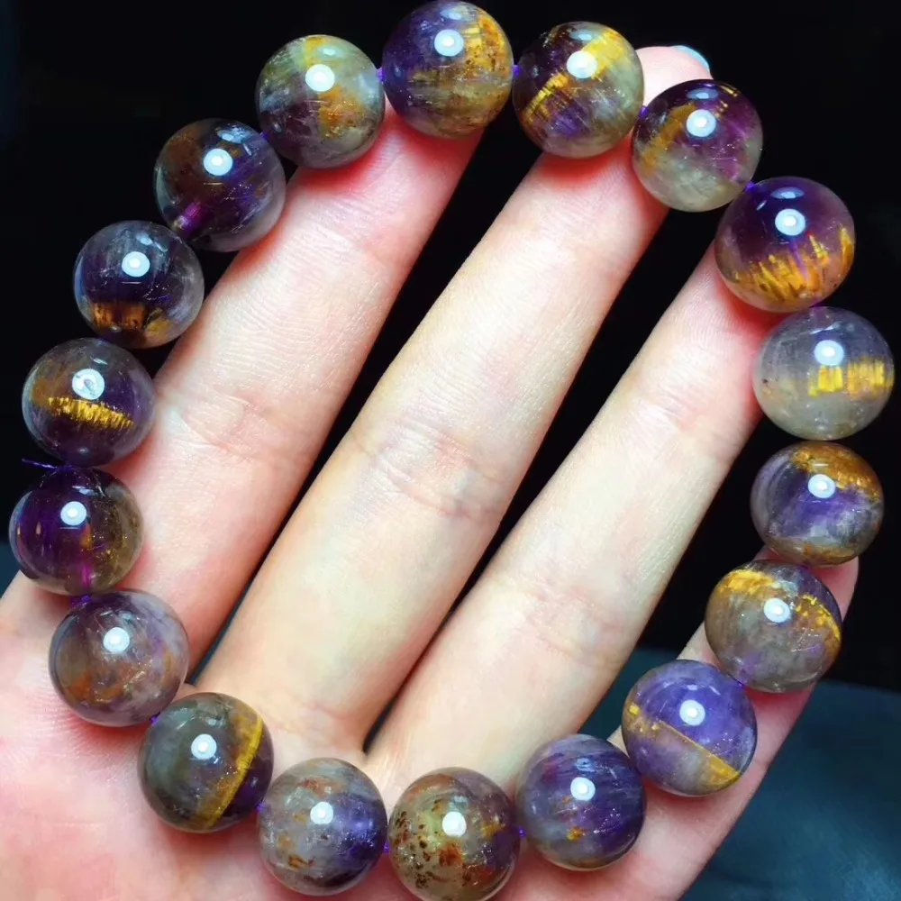 Purple Rutilated Quartz Bracelet (4)