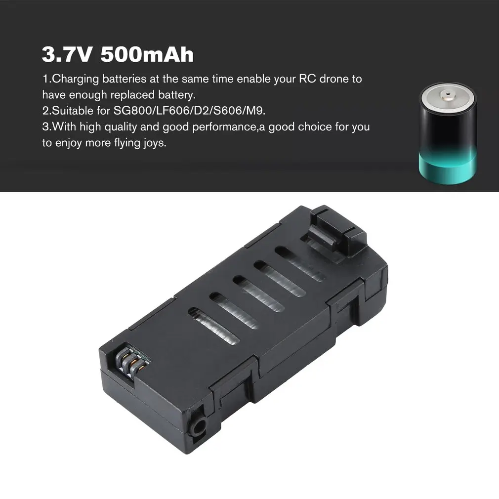 3 7 V 500 мА/ч SG800/LF606/D2/S606/M9 Батарея самолета Rechagerable запасные Запчасти для складывания