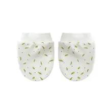 1 пара стильных детских перчаток с принтом; детские перчатки для девочек и мальчиков с защитой от царапин; мягкие перчатки для новорожденных; подарок для душа; D08C