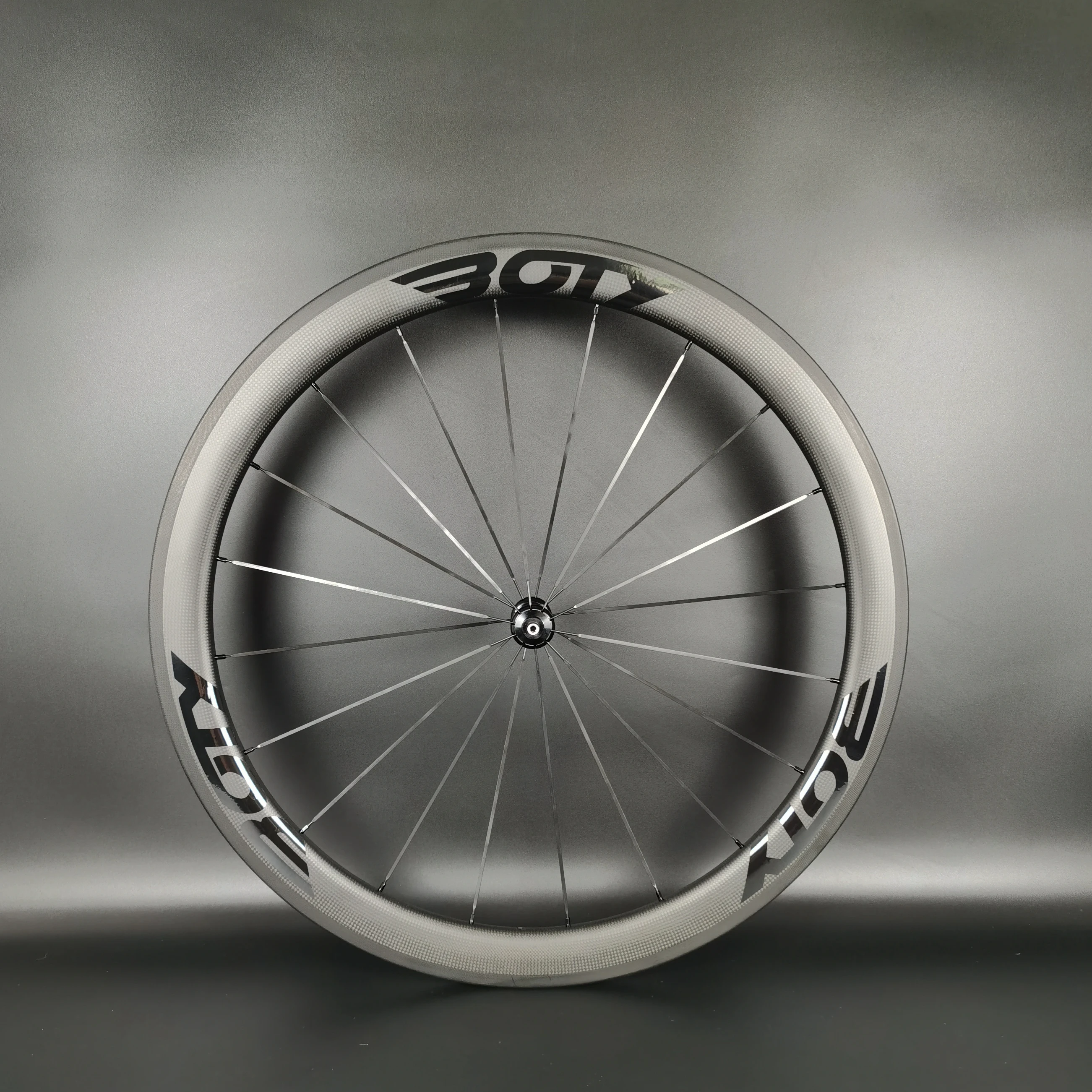 BOTY 700C Road bike light carbon wheels 50mm depth 25mm width clincher/Tubular Bicycle carbon wheelset with BOTY black decals