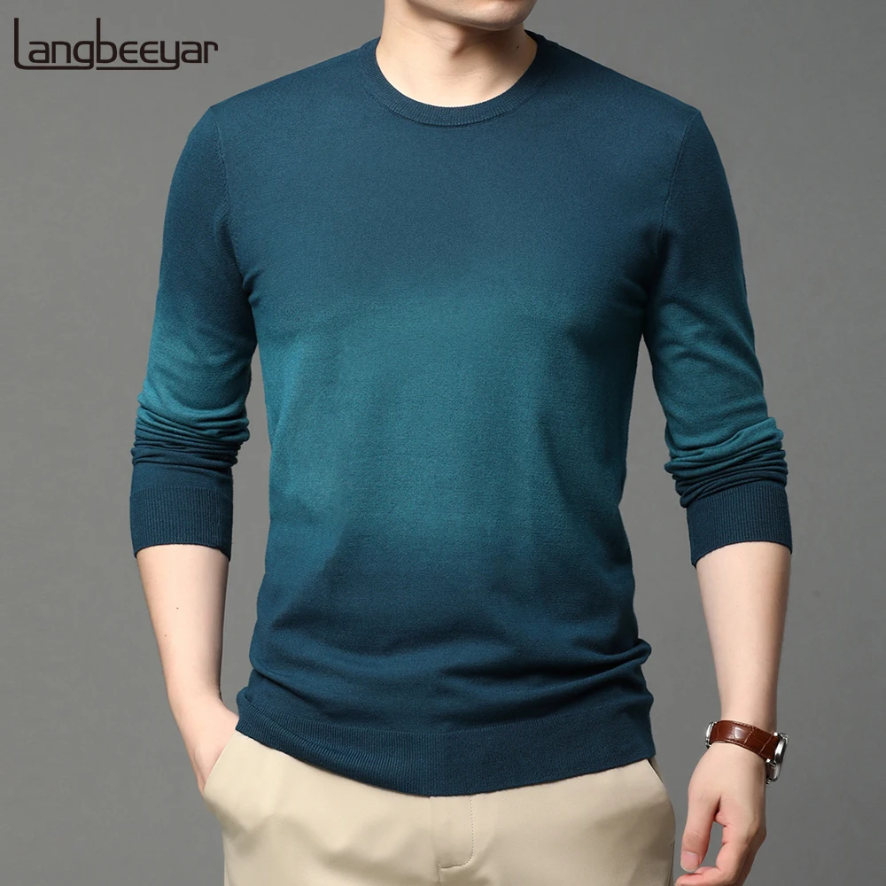 

2020 High Quality New Fashion Brand Pullover Crew Neck Mens Knitted Sweater Autum Winter Woolen Casual Jumper Mens Clothing