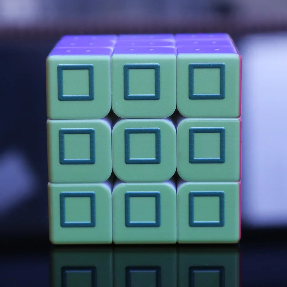 [Музыка, вечерние, трехслойные кубики Рубика] рельефная Геометрия 3-Order Blind Rubik's Cube УФ печать гладкое отверстие-клейкая бумага