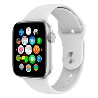 Смарт-часы C200 с Bluetooth и функцией вызова, 1,54 дюймов, сенсорный экран, пульсометр, умные часы PK IWO8 IWO10 IWO11, подходят для 44 мм, ремешок для Apple Watch - Цвет: Silver