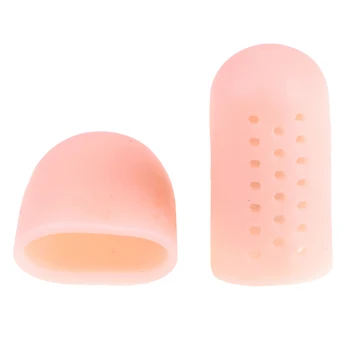 通販 1ペア疼痛緩和フィンガーgelチューブインソールスリーブゲル足キャップカバープロテクターのための水疱腱膜瘤マッサージ
