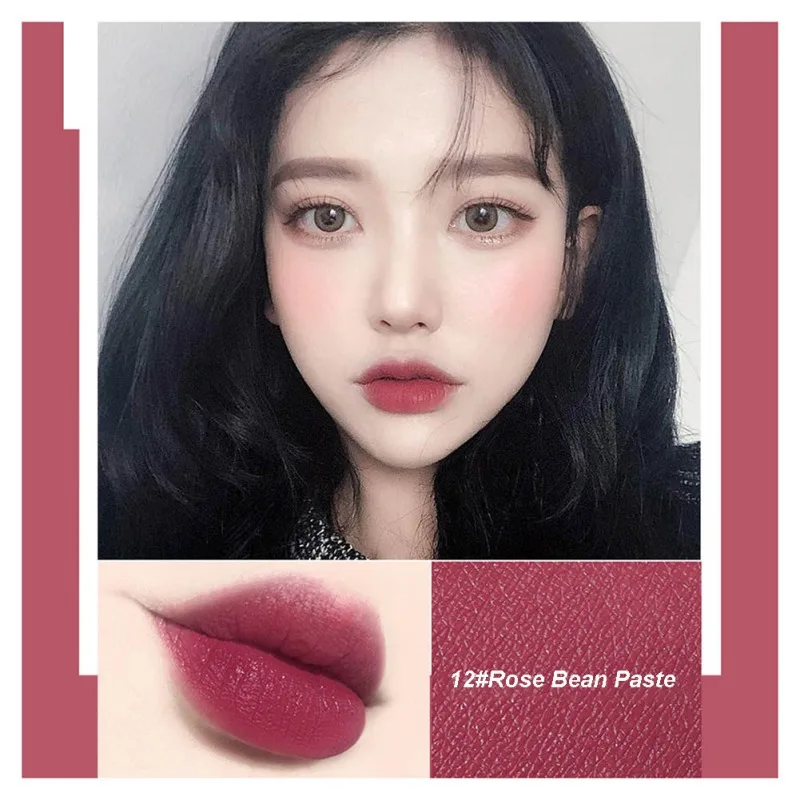 Small Gold Diamond Lip Glaze Sexy Red Lip Gloss Moisturizing Waterproof Long-lasting Liquid Lipstick