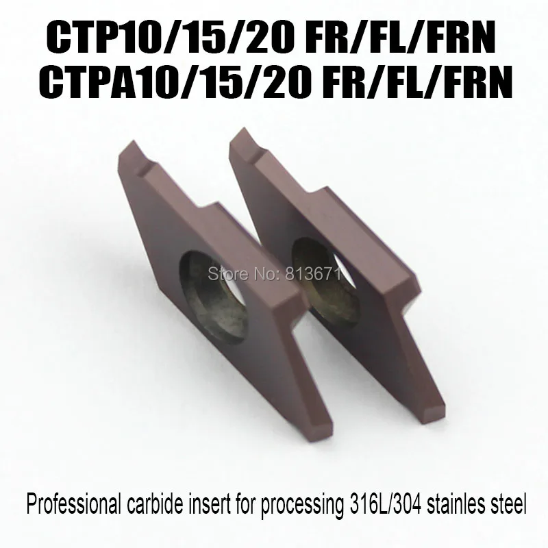 

10pcs CTPA/CPT10 15 20FR/FL/FRN Turning tools carbide inserts blade for Small part Stainless steel Machining Cutting