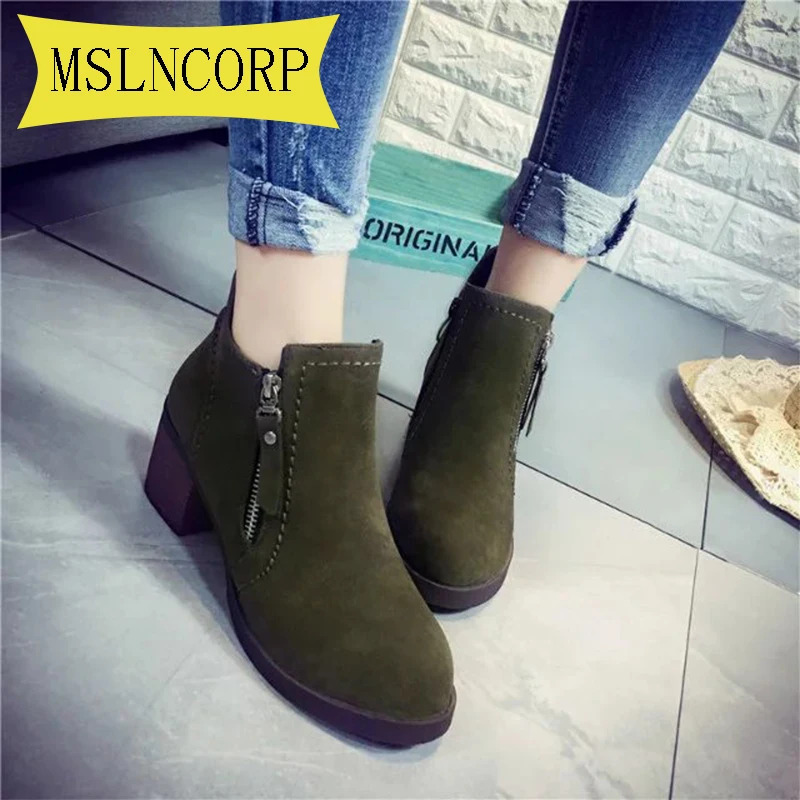 

Plus Size 34-43 Women Winter Warm Snow Boots Slip on Women Causal Ankle Boots Shoes Woman Creepers Rubber Flats Female Fashion