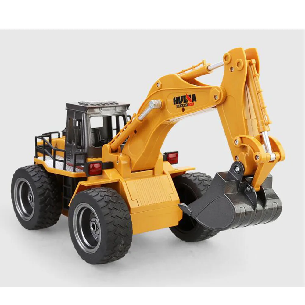 Huina Toys 1530 Six Channel 6ch 112 Rc Metal Excavator Remote Control Toys With Charging Battery Kids Toys Christmas Gifts (11)